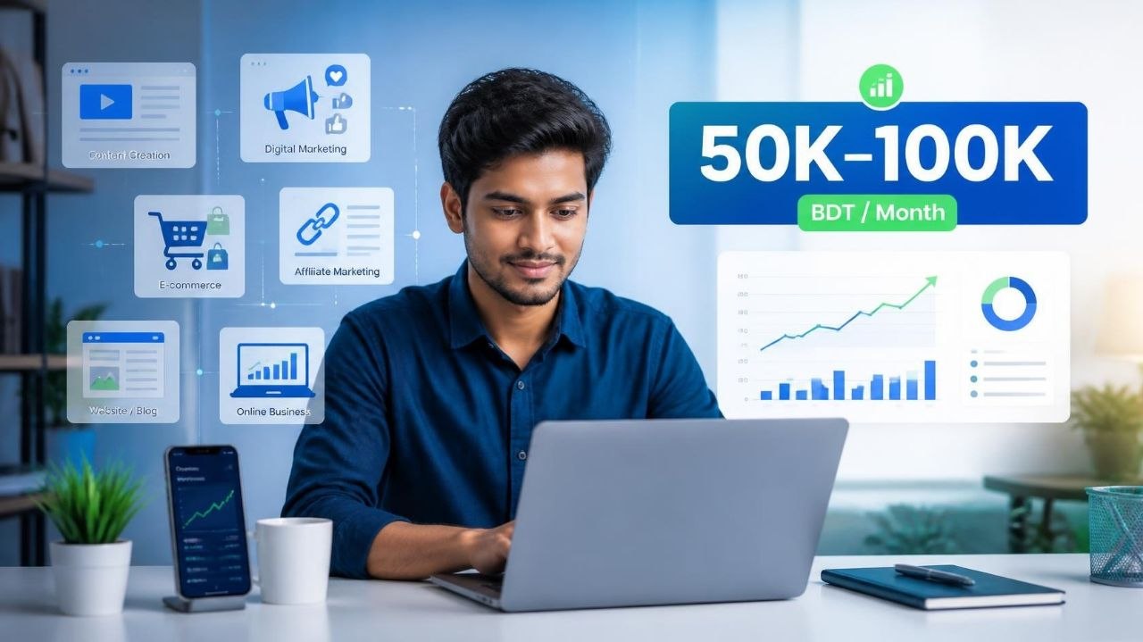 How to Earn BDT 50000 to BDT 100000 Online Every Month